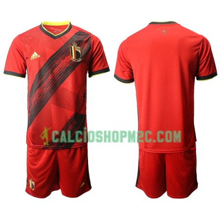 Belgio Bambino Maglia Prima Euro 2020 Manica Corta (+ Pantaloncini)